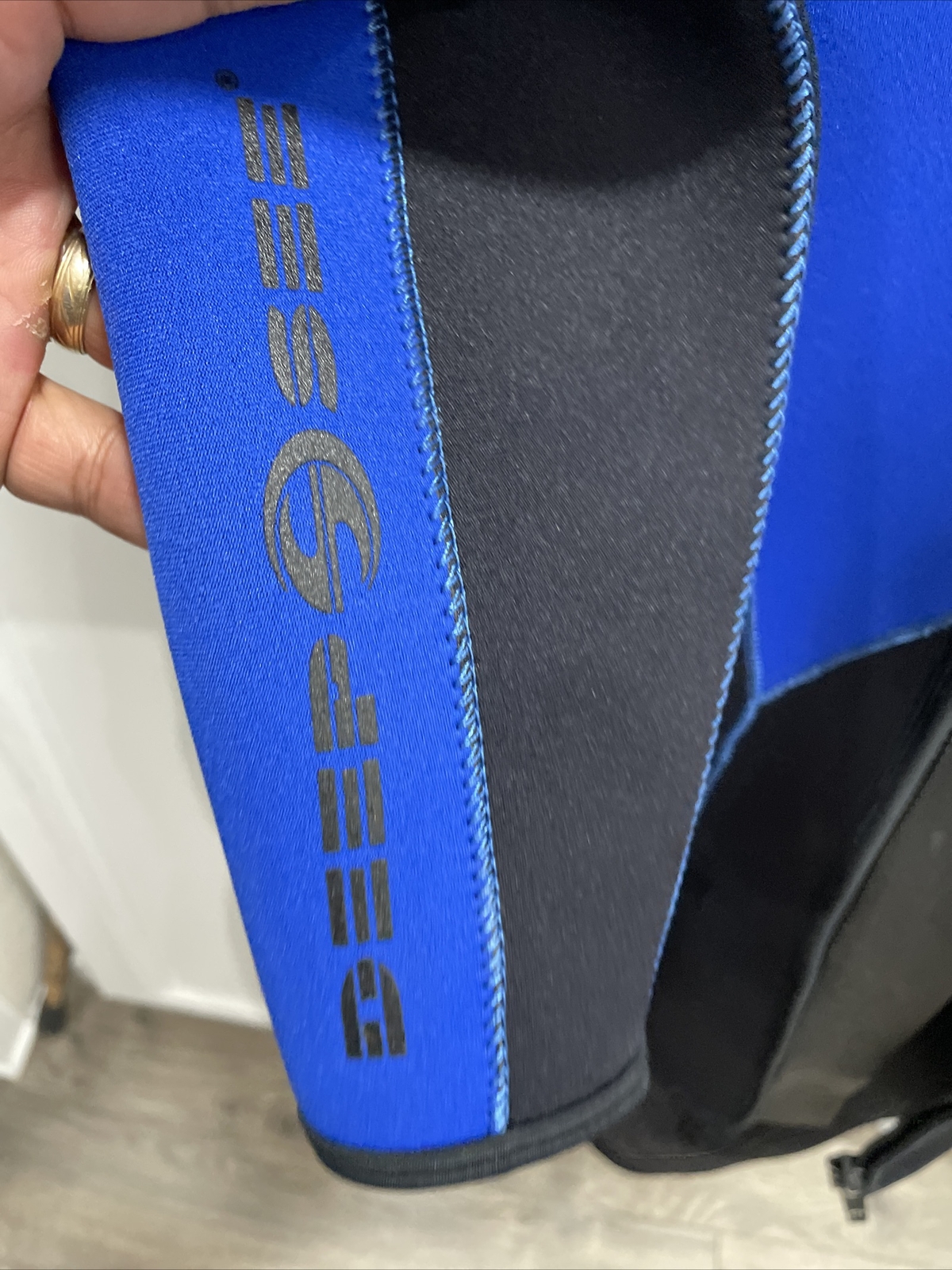 deep see Womens wetsuit 1112 Blue and black