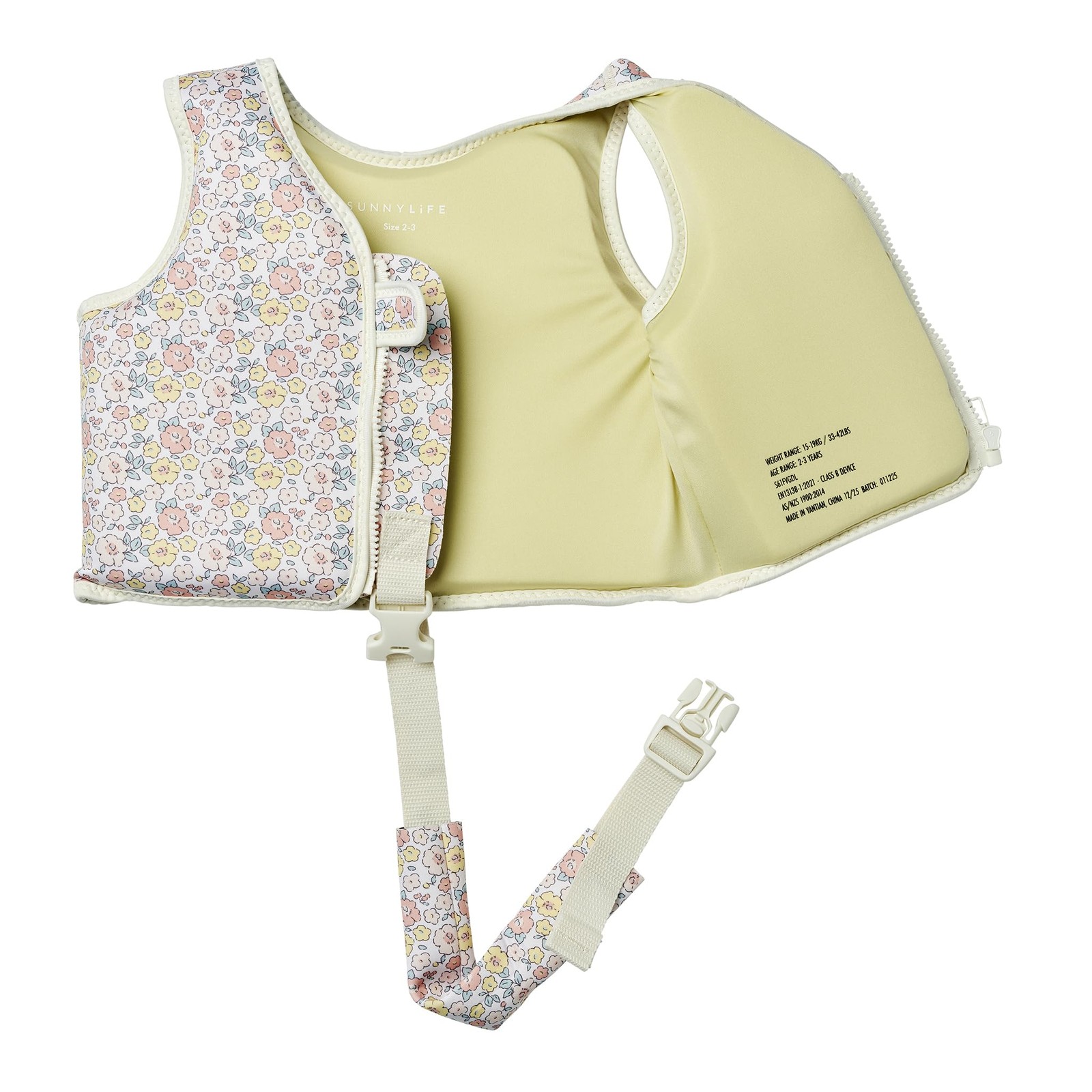 Swim Vest, 2-3 Years, Into The Garden Ditsy Floral, EPE/Natural Rubber/Polyes…