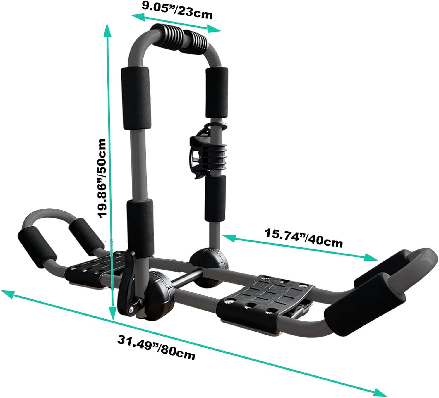 Kayak Roof Rack 4-In-1 Folding Adjustable Bilateral J-Shaped Roof Rack for Kayak