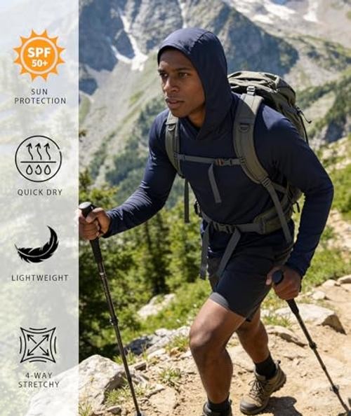 5 Pack Mens UPF 50+ Sun X-Large 5 Pack-light Blue/White/Light Grey/Navy/Black