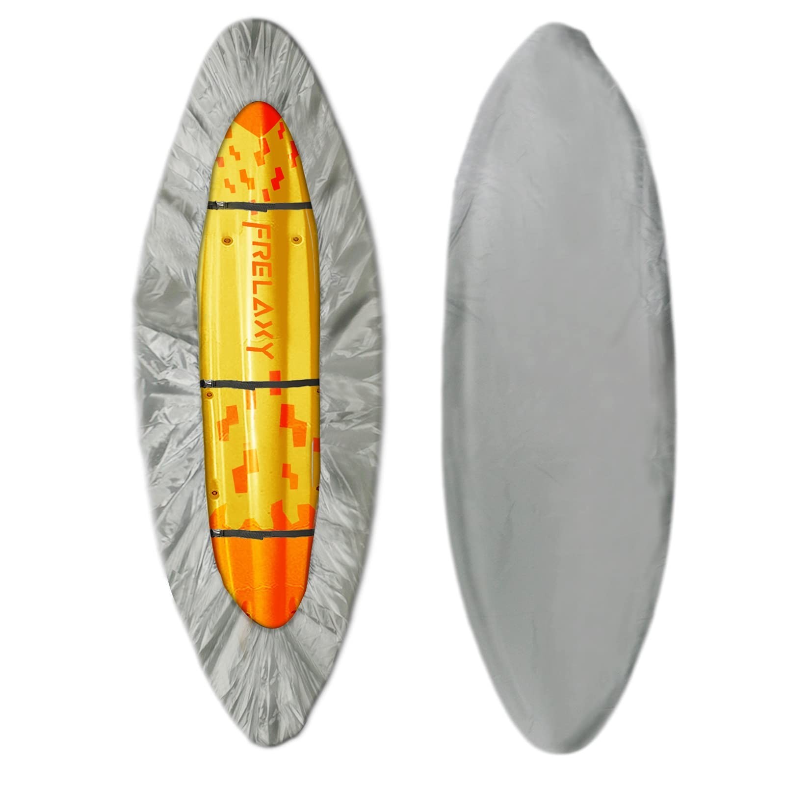 Heavy Duty Waterproof Kayak Cover 9.8-13.5ft, UV Resistant Canoe Storage Dust Co