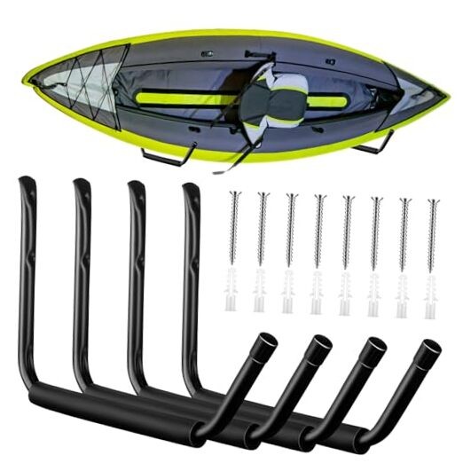Wall Mount Kayak Storage Rack 15″ Garage Storage Hooks Canoe 4