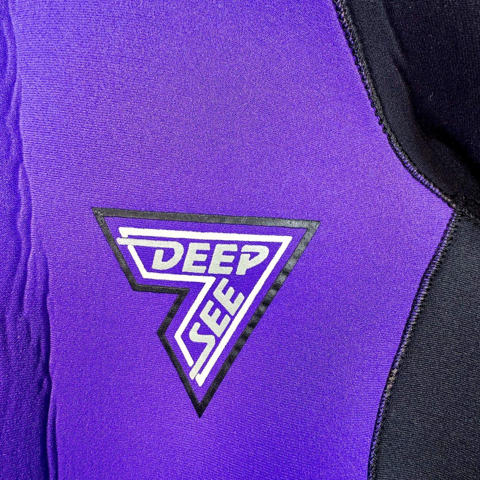 Deep See Power Flex 5/4/3mm Wetsuit Full Sleeve Black Purple Surf Dive Suit