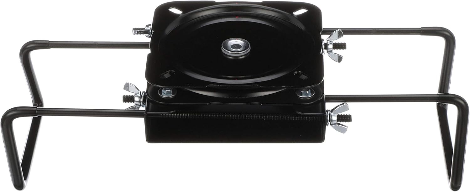attwood 15700-3 Seat Mount, Clamp-On with Swivel, Adjusts from 7 ½ Black