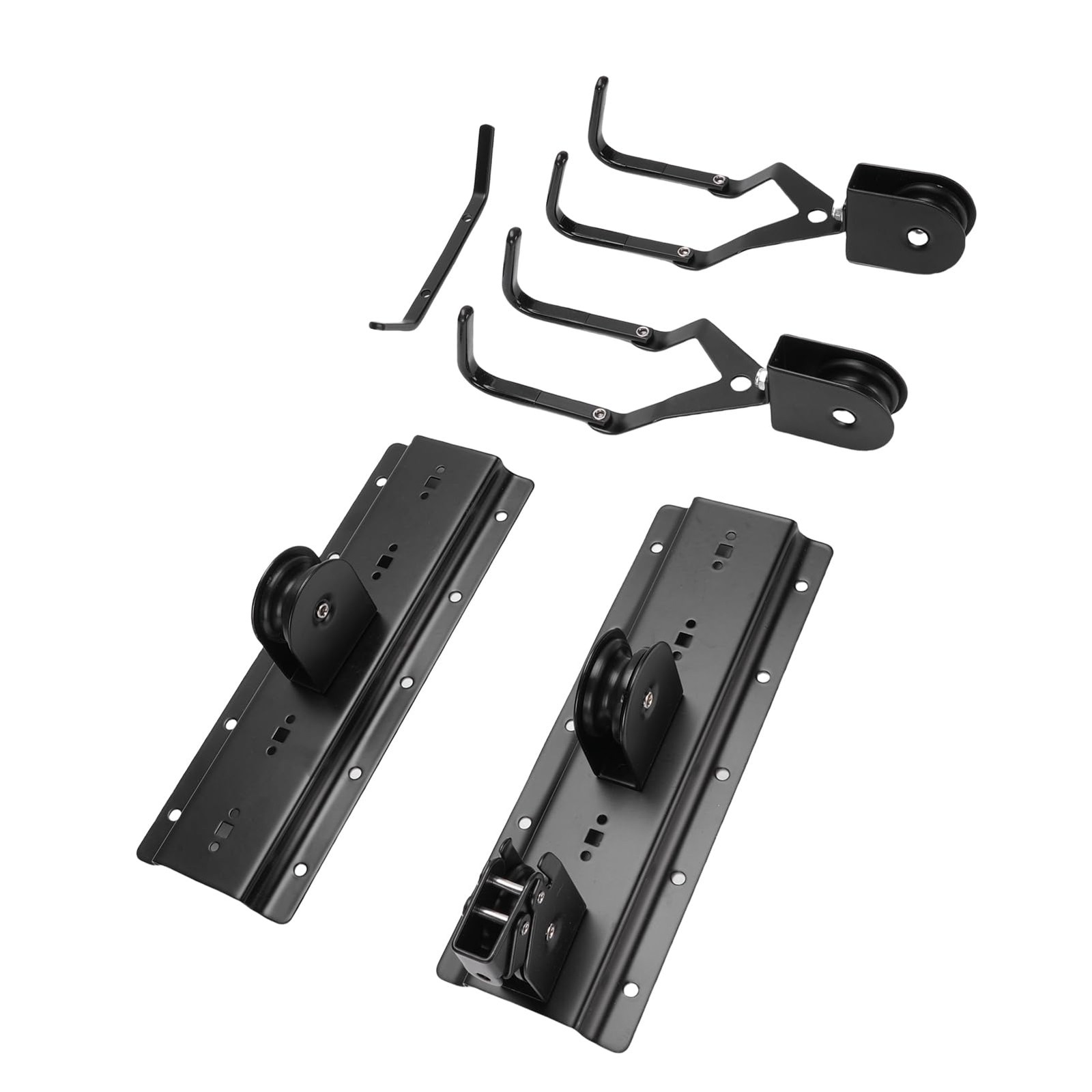 Cargo Box Storage, Heavy Duty Garage Pulley Lift System with 150 Lbs Capacity…