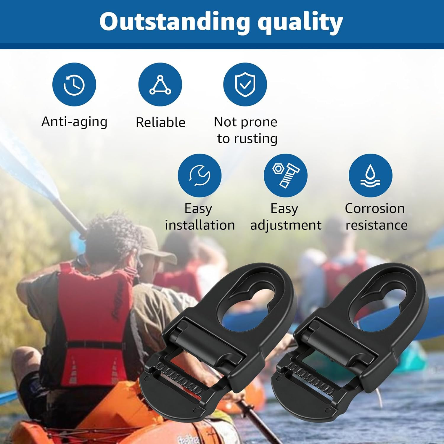 Kayak Seat Repair Kit Compatible with Lifetime Emotion Seat Contain Seat Clips