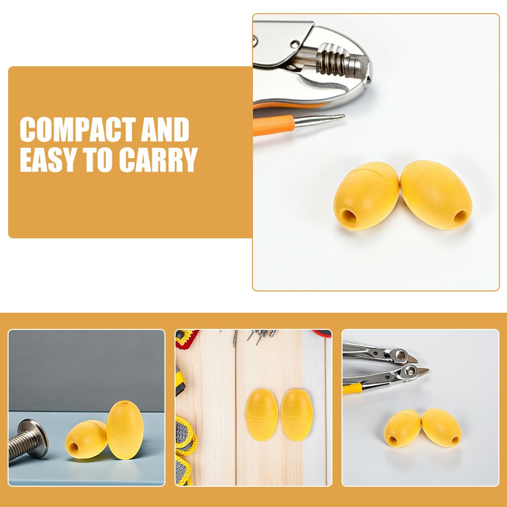 5Pcs Floating PVC Buoy Set Yellow for Boat Mooring Rope and Kayak Stabilizer Use