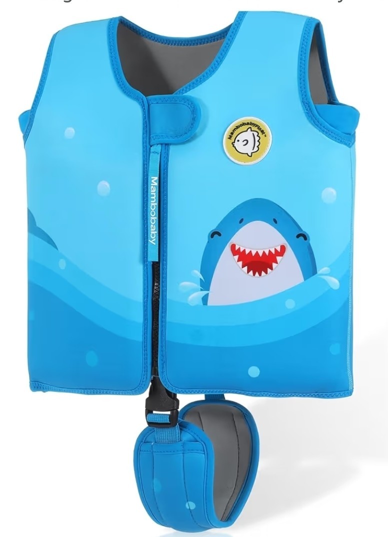 New MamboBaby Kids Swim Vest w/ Built In Detachable Buoyancy Boards, 5-6 Years