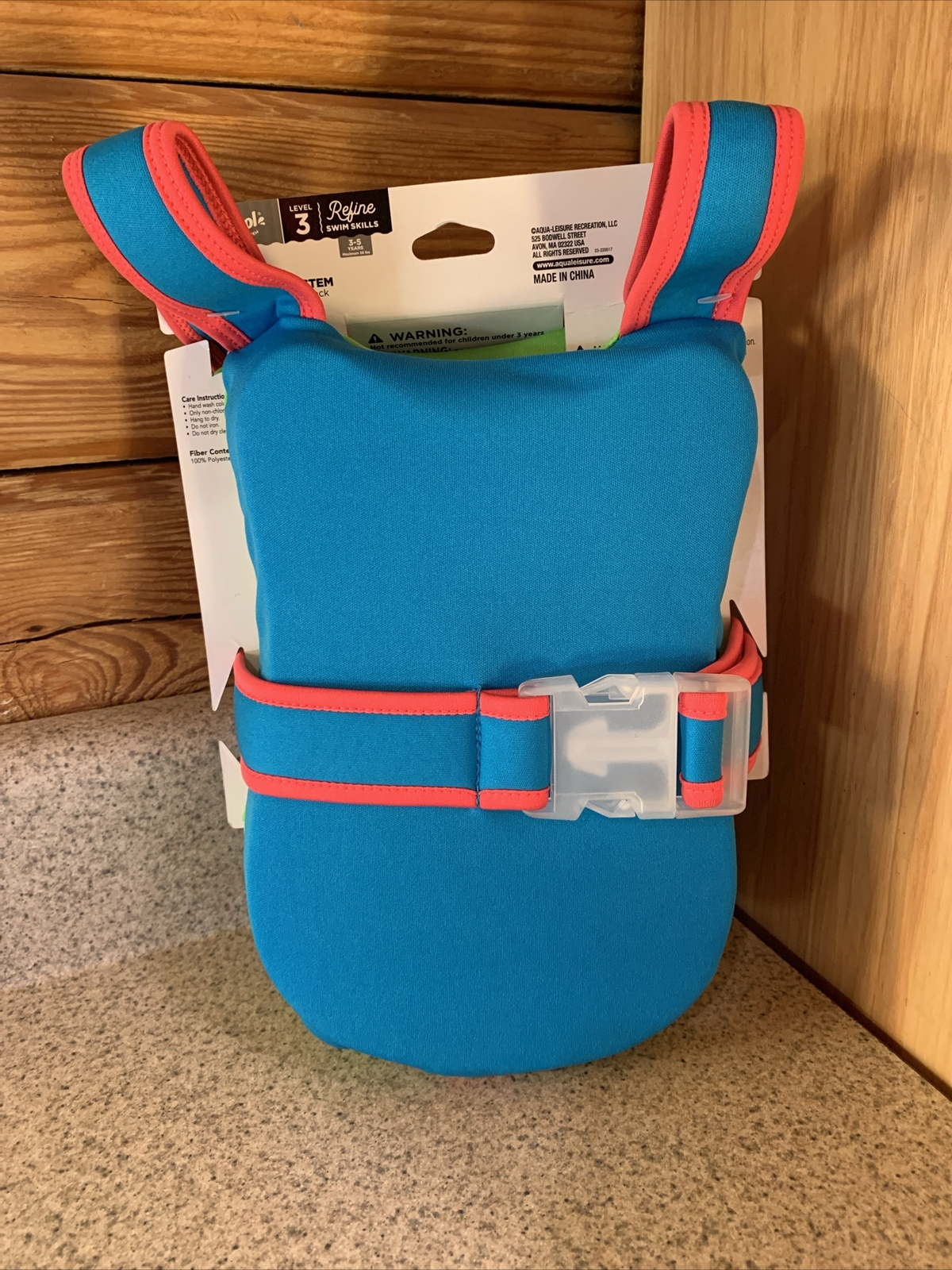 Swim School Progressive Swim Trainer Level 3 -Safety Vest = Ages 3-5 Max 38 lbs