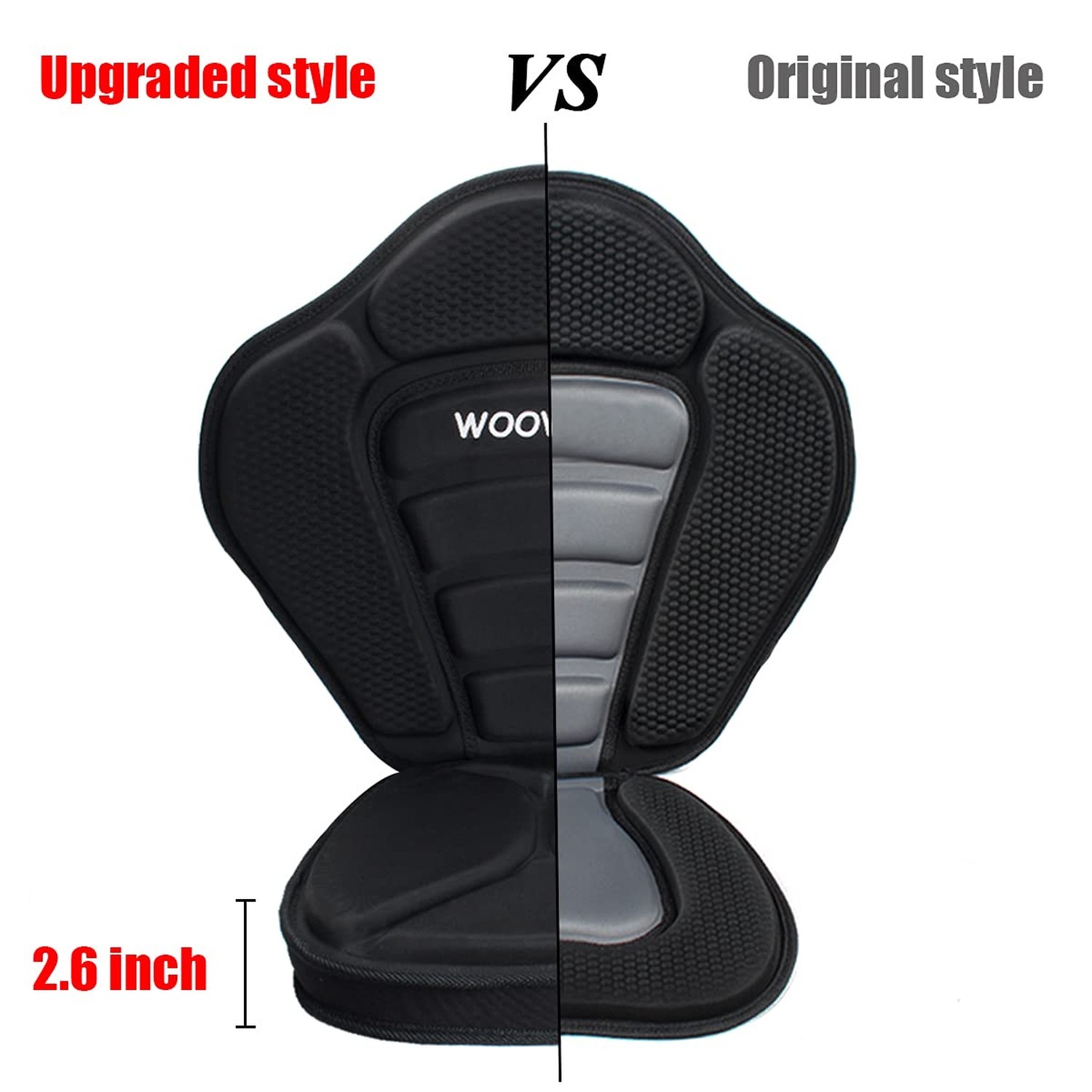 WOOWAVE Kayak Seat Padded Deluxe Paddleboard Seats Adjustable Boat Seat Cushi…