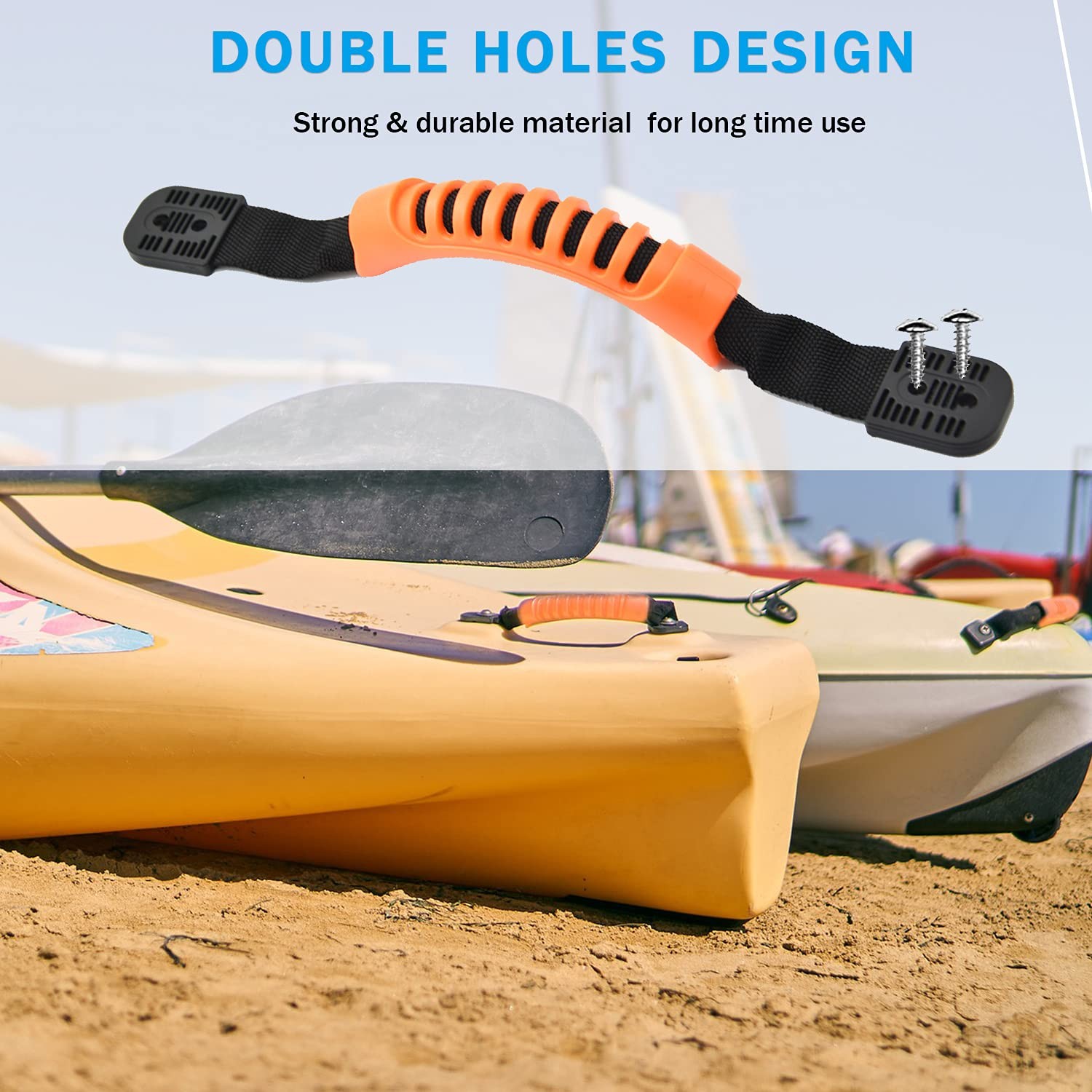 Best Carry Handle Rigging Kit Kayak Canoe Handles, 15 FT 6mm Elastic Bungee Cord