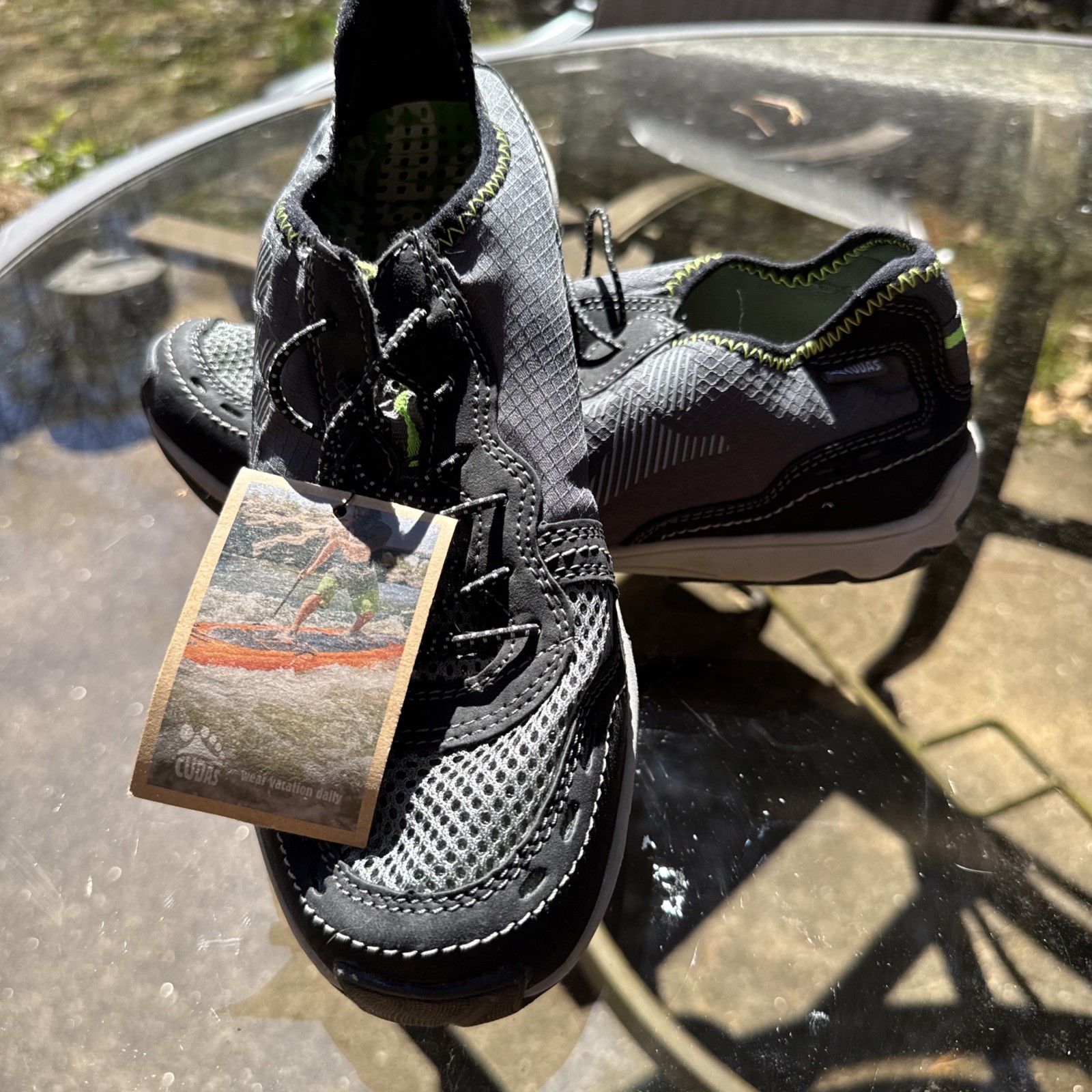 Cudas Men Water Shoes NWT Gray And Green Men’s Size 8 Lanier