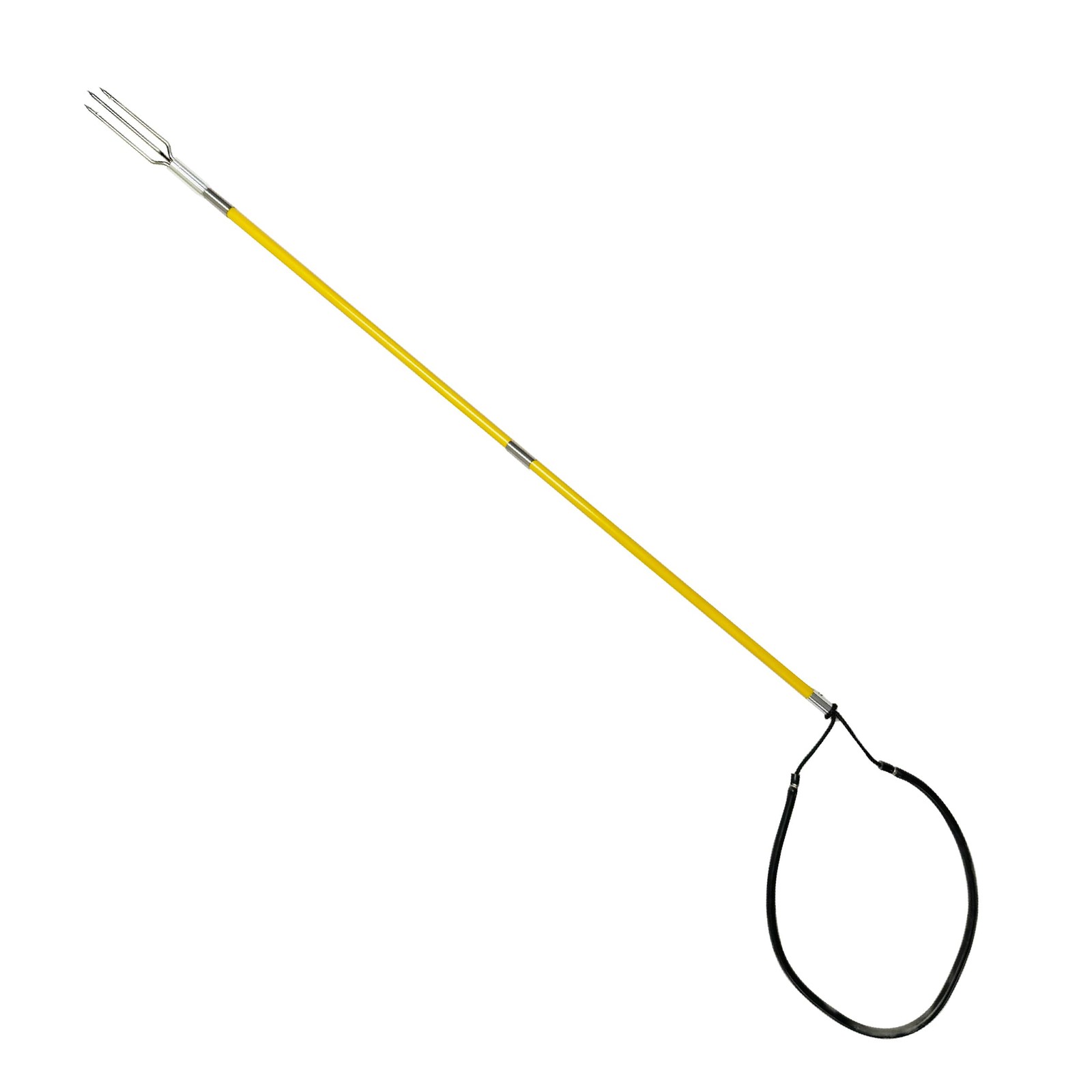 5′ (-Piece) Fiberglass Travel Pole Spear, 3 Speartip Set (12″ Paralyzer, Sing…