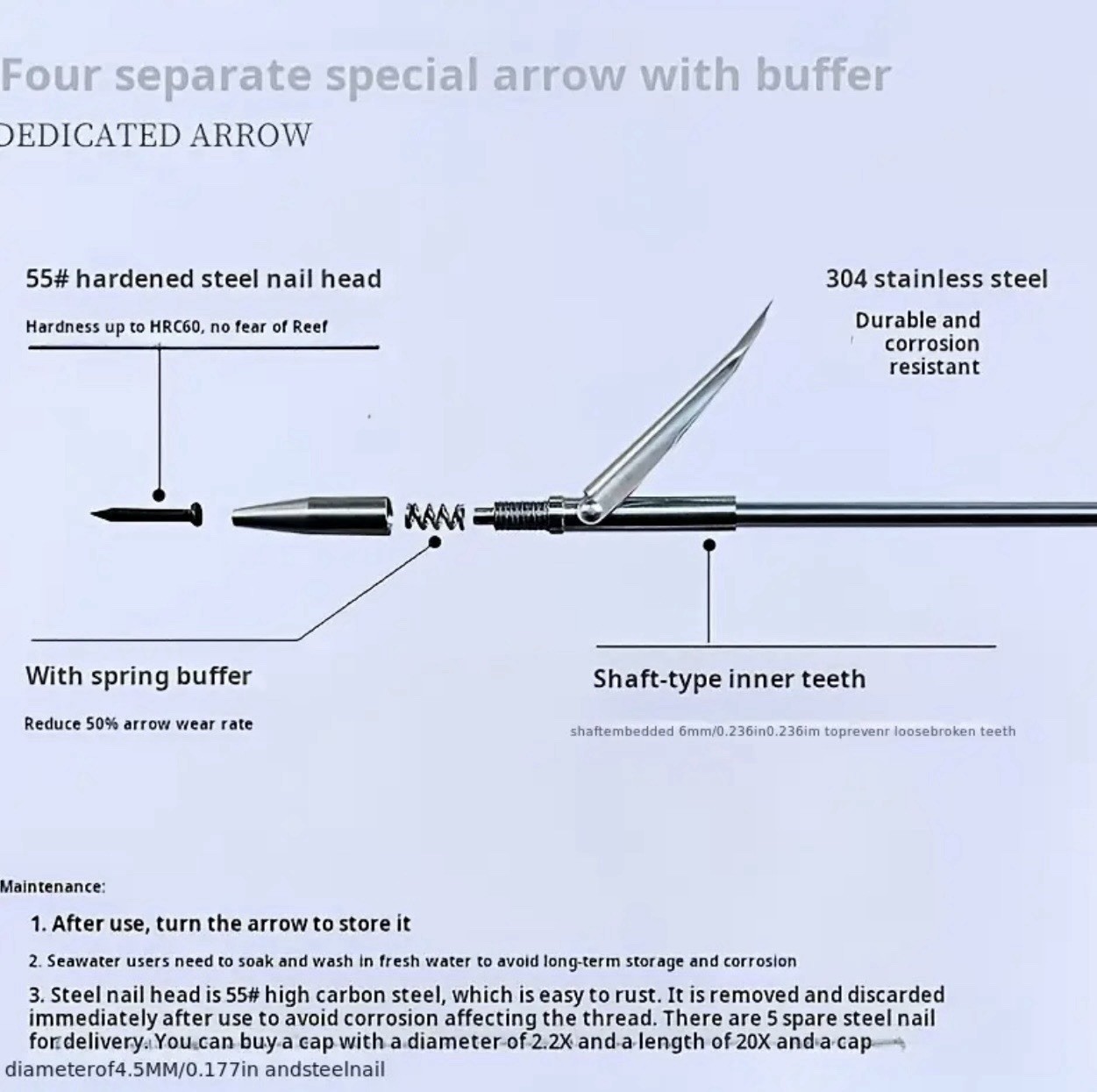 Spear Gun Underwater Fishing Slingshot Fish Catapult Hunting Shooting