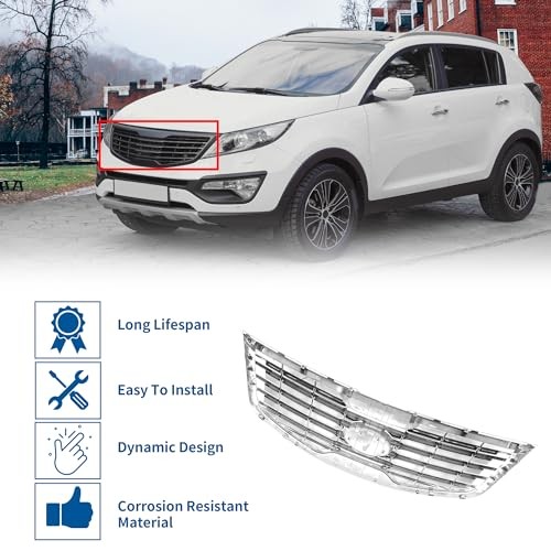 No.863503W000 Front Upper Hood Bumper Grille Grill for Kia Sportage 2012