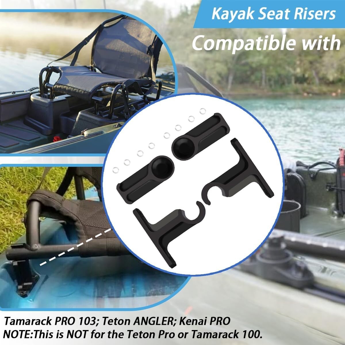 High-Quality 2-Inch Kayak Seat Risers – Perfect for Teton Angler & Tamarack