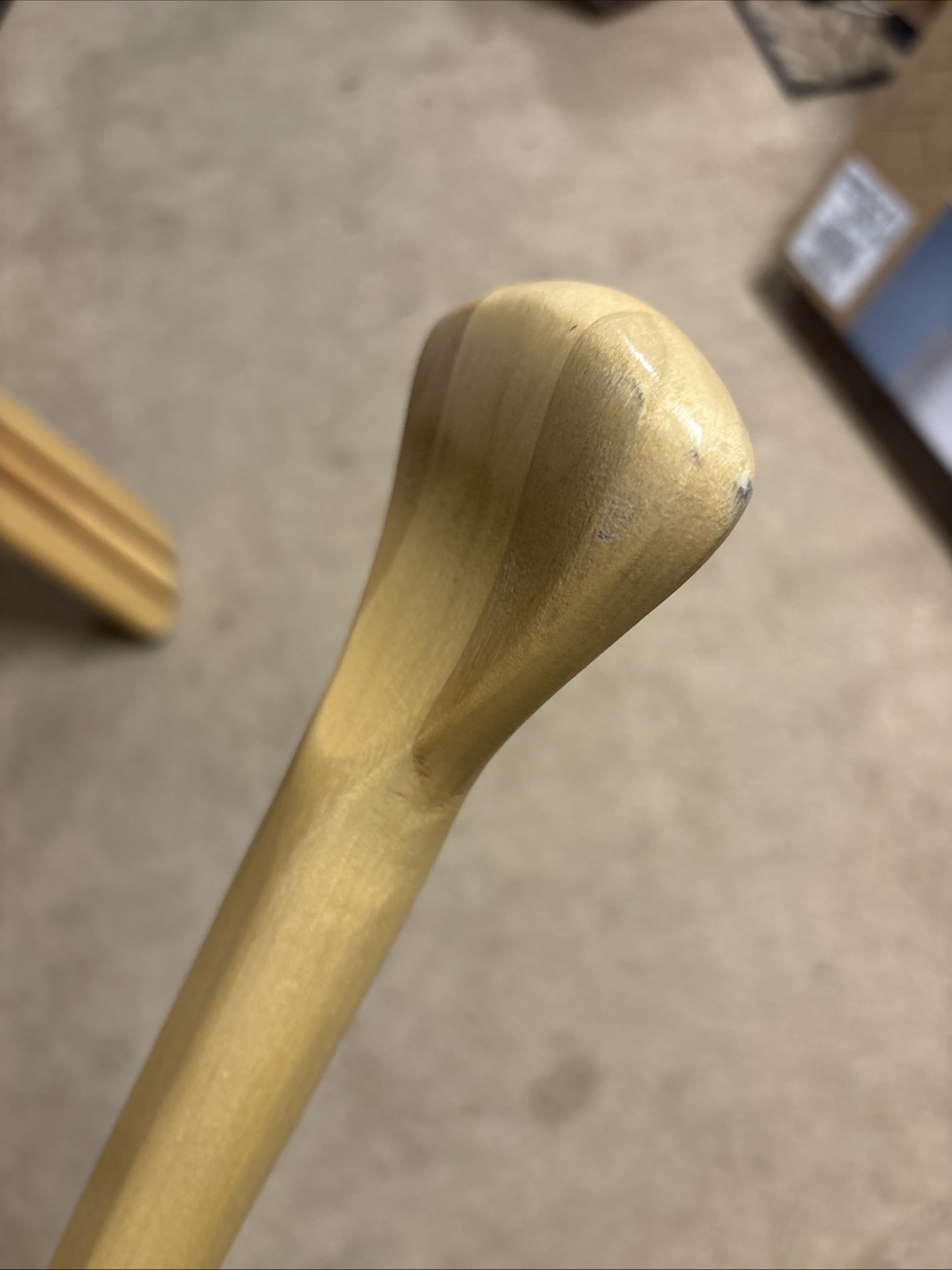 Vtg Feather Brand Canoe Paddle 46.5” Wood Caviness Woodworking Alabama USA