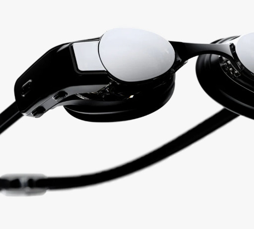 FORM With Smart Display Model Swim Goggles – Black (Large)