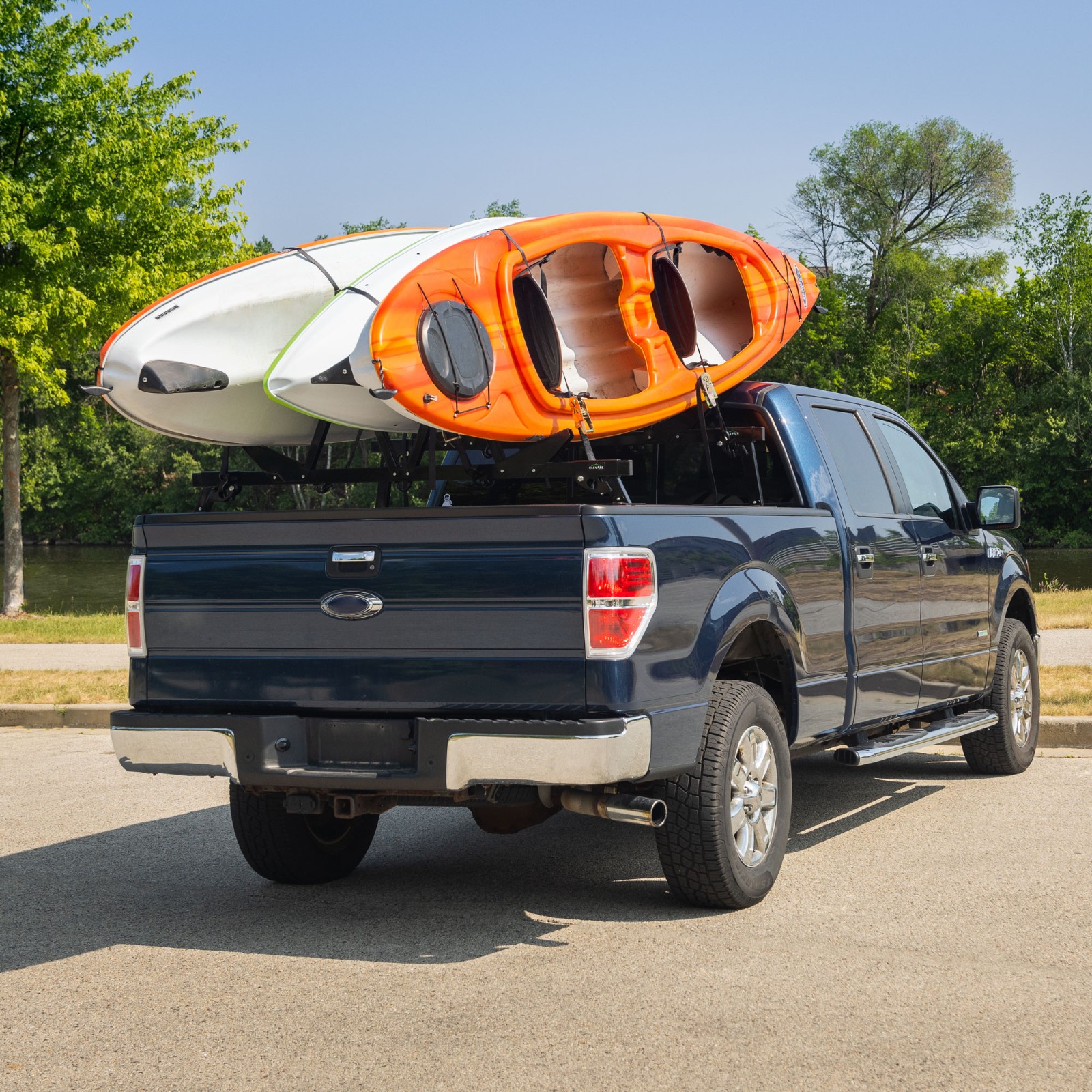 Elevate Outdoor Steel Truck Bed Kayak & SUP Rack