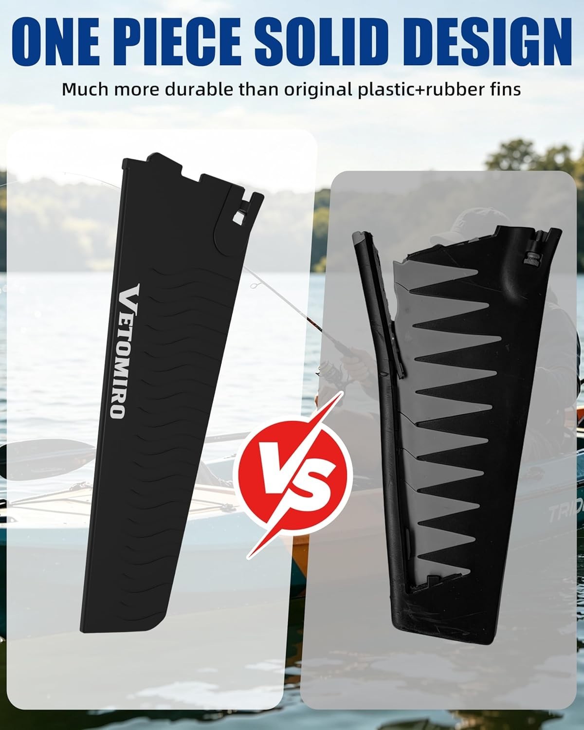 Turbo Fin Replacement Kit Compatible with Mirage Drive – Solid Fully Rubber-Enca