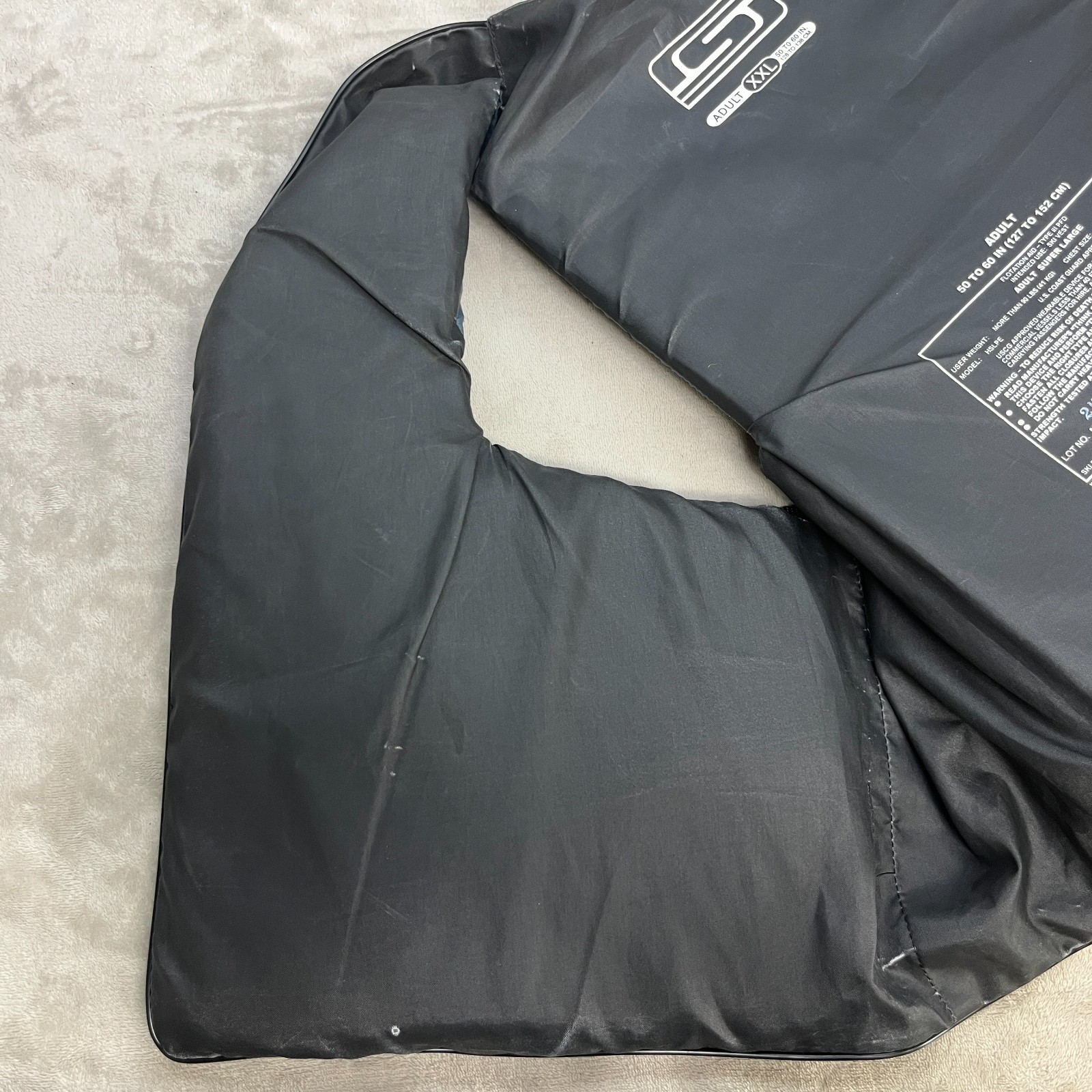 Slippery Reform Life Vest Adult Small 50-60 inch Grey PWC 2XL XXL