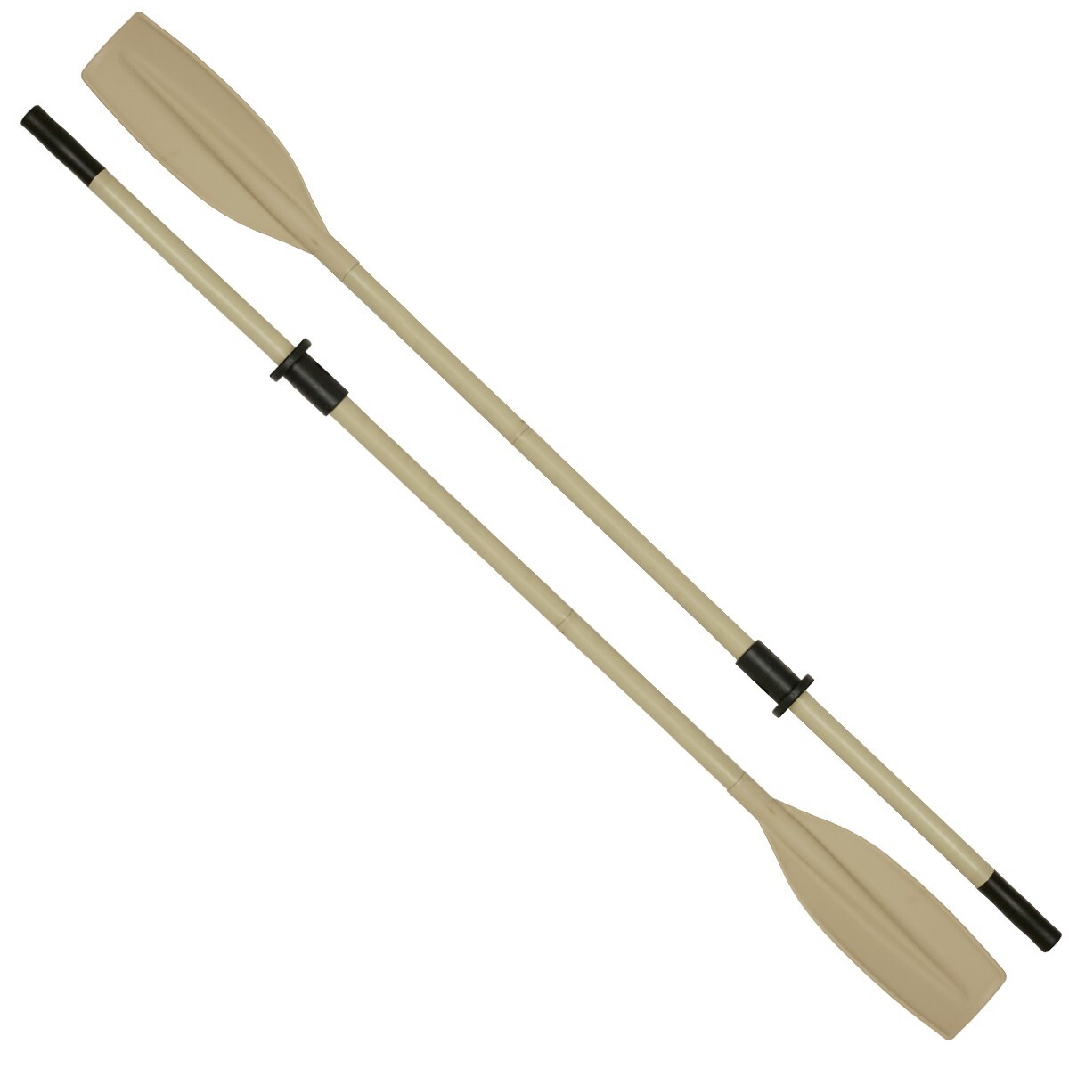 Heavy Duty Aluminum Oars Detachable with Rubber Oar Sleeve/Stopper -Length 9′