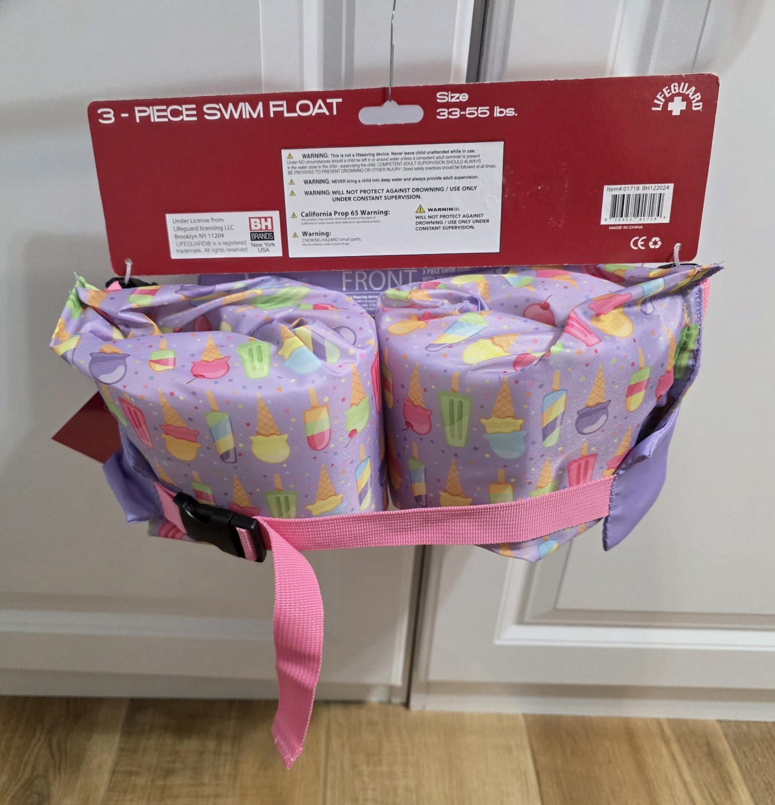 Lifeguard Brand 3 Piece Swim Float Set For Child 33-55 Lbs