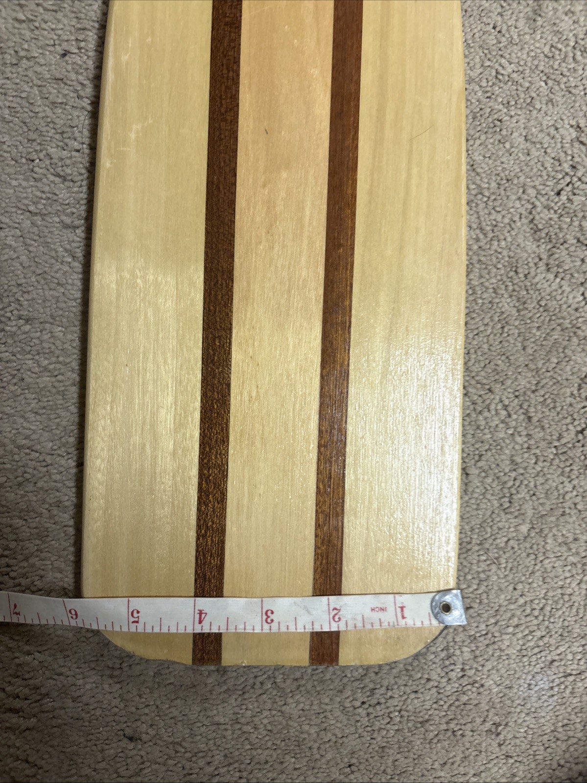 Vintage Feather Brand Canoe Paddle 46.5” Wood Caviness Woodworking Alabama USA