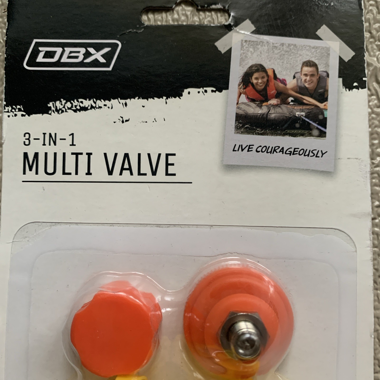 DBX 3-IN-1 Multivalve For Inflatable Boats Rafts Kayaks and Towable Tubes New