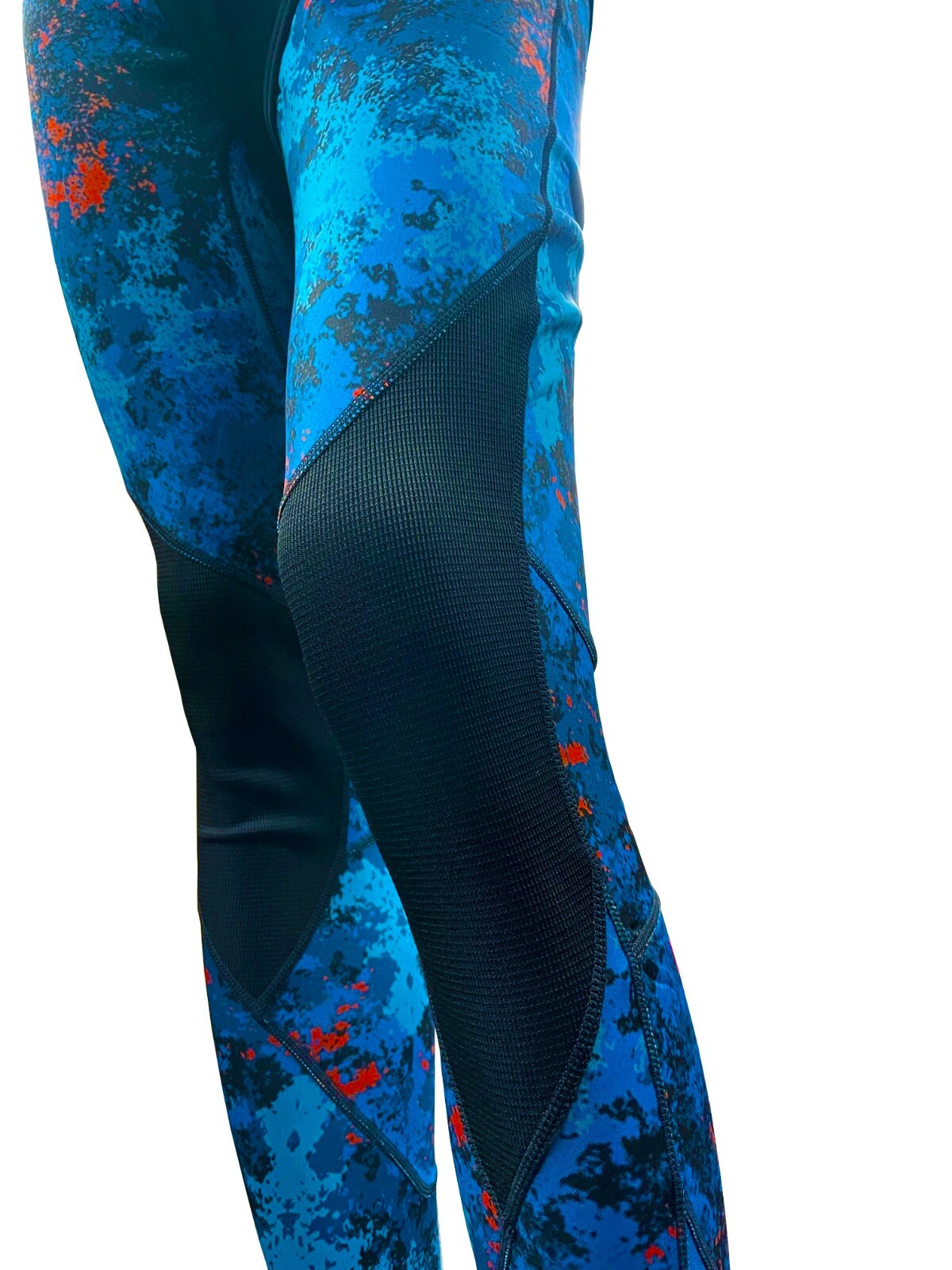 Spearfishing World 1mm Stretch Neoprene 2-piece Wetsuit for Men Blue Camouflage