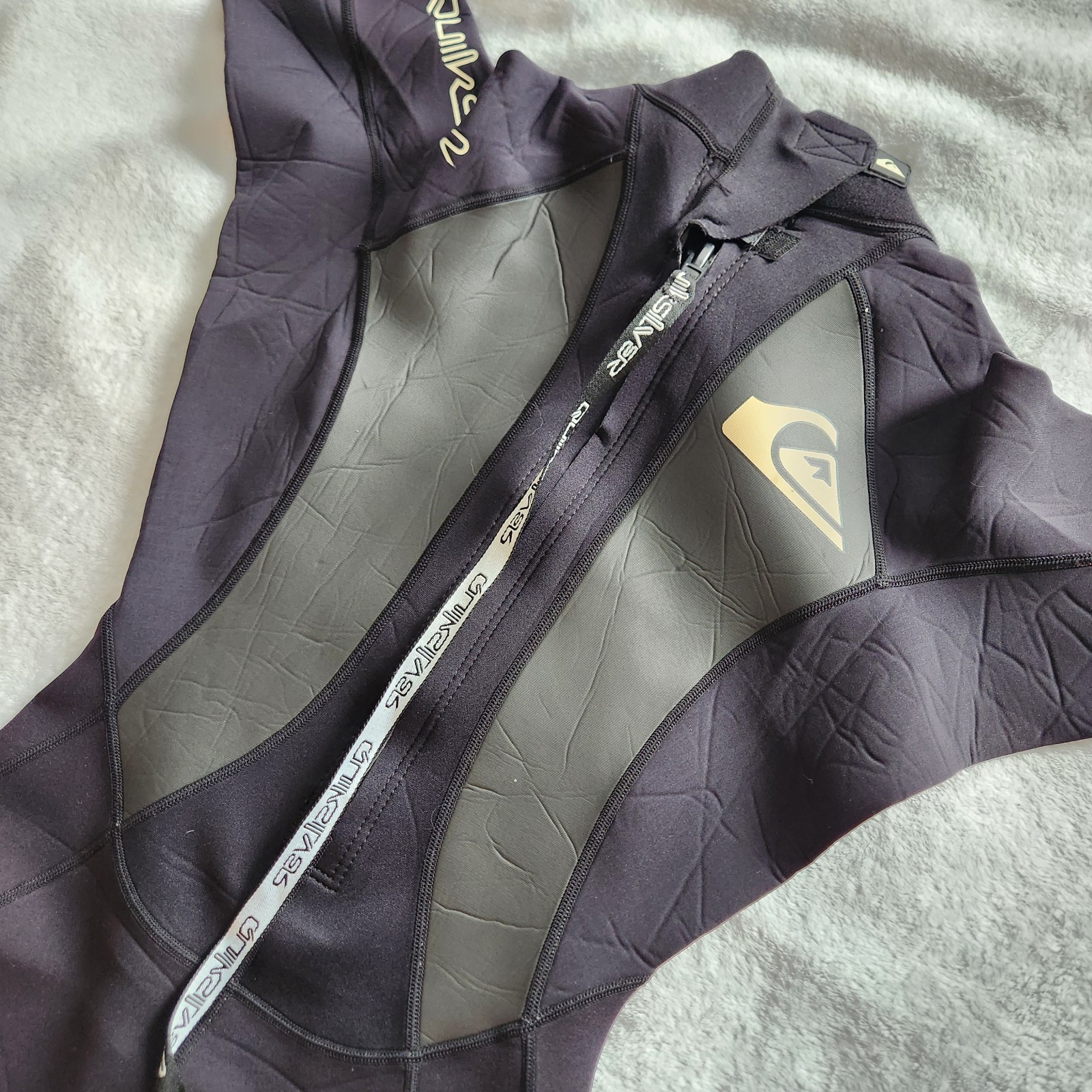 Quiksilver Syncro Shorty Wetsuit Black Gray – Mens LS / 26