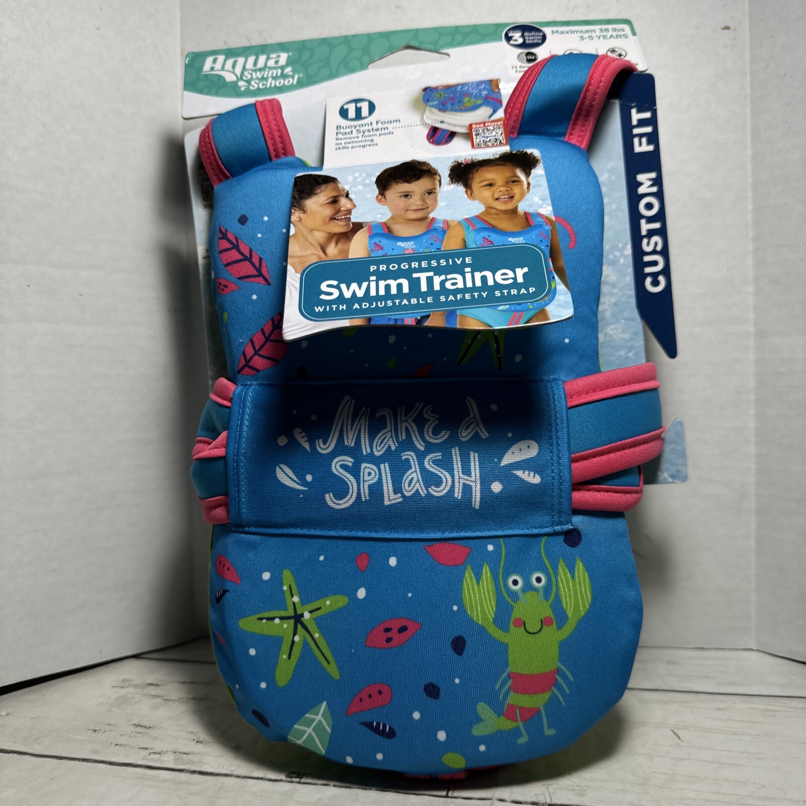 Progressive Swim Trainer Aqua Swim School Level 3 -38 Lbs Max 3-5 Years