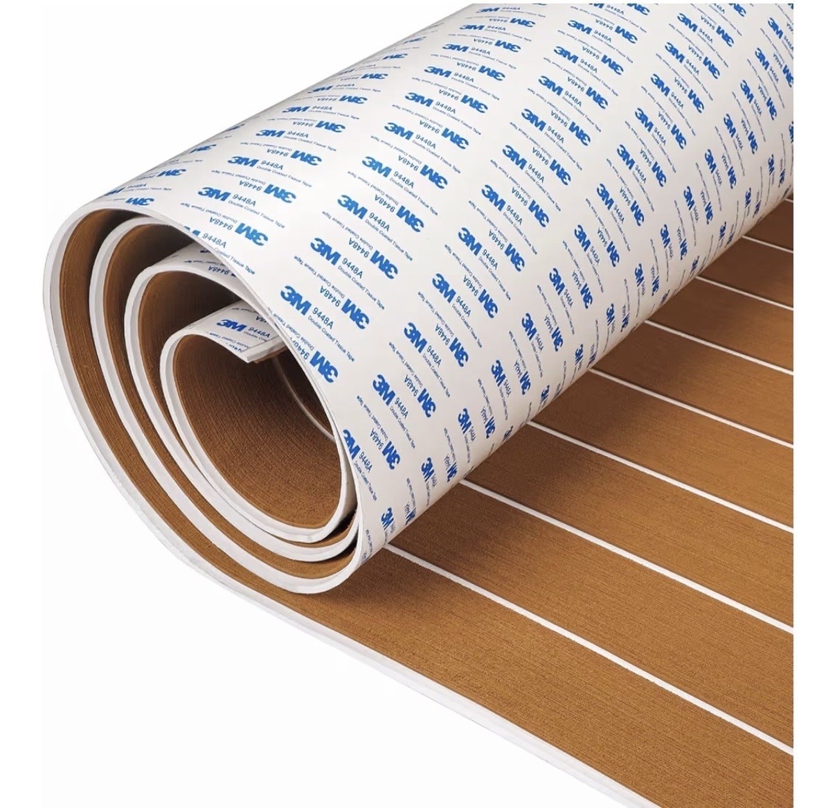 EVA Foam Boat Flooring with 3M Adhesive Backing Marine Self-Adhesive Decking 96′