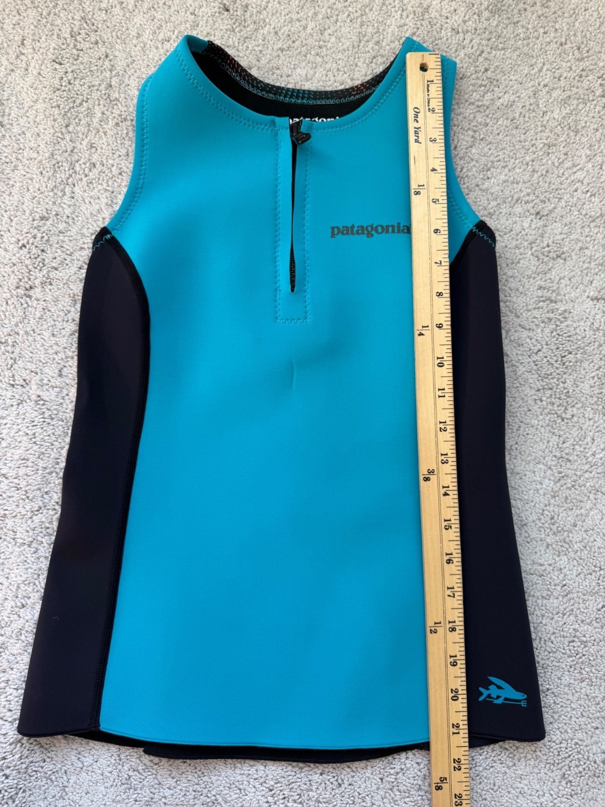 Patagonia Women’s Size 10 Teal R1 Yulex Neoprene Vest Half Zip Surf Paddleboard