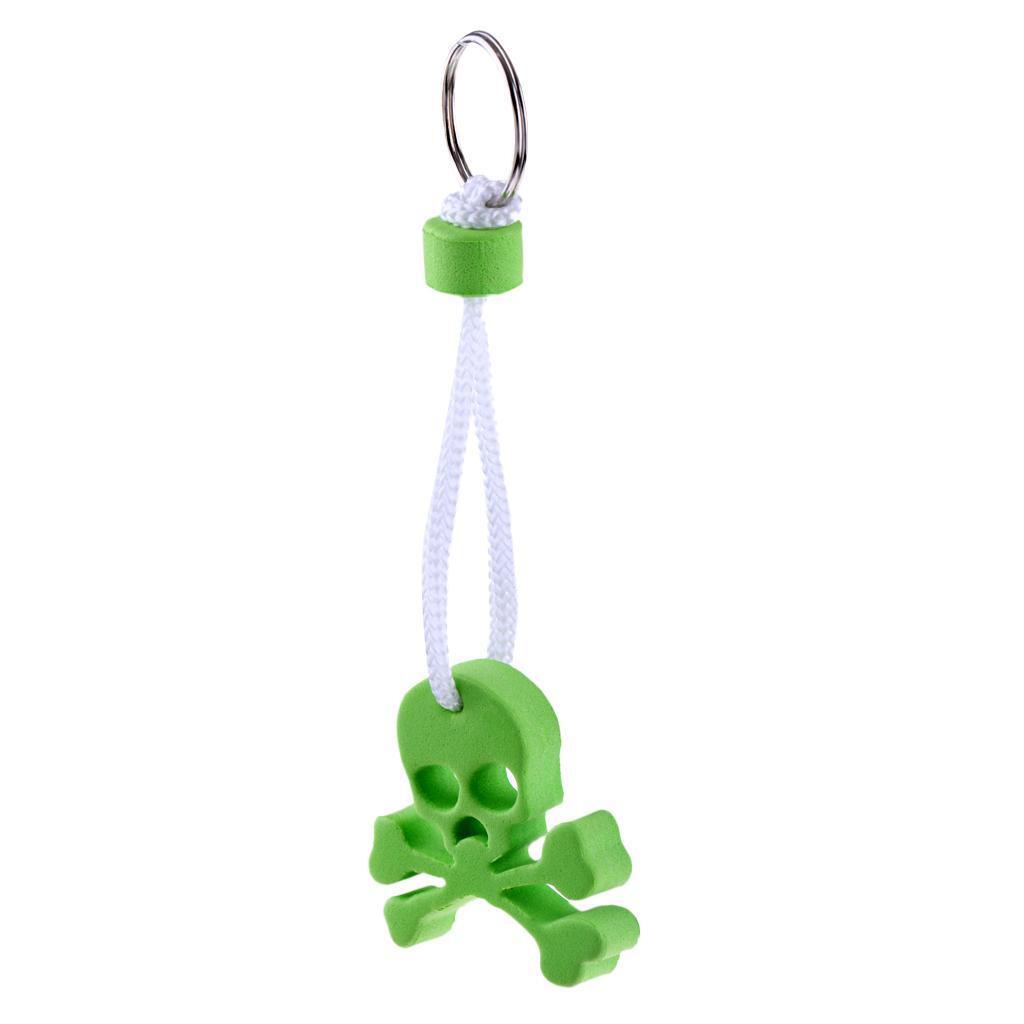 EVA Floating skull modal Keychain Buoy Key Float for Marine