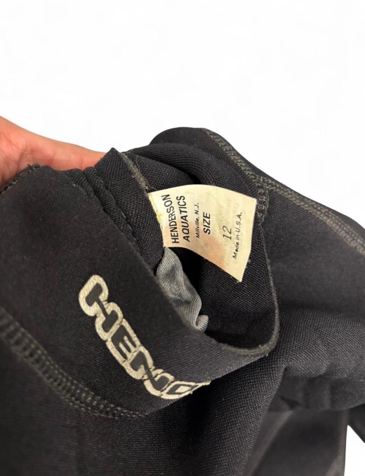 Vintage Henderson diving Wet suit Black Sz 12 Water Sports Deep Dive Surf