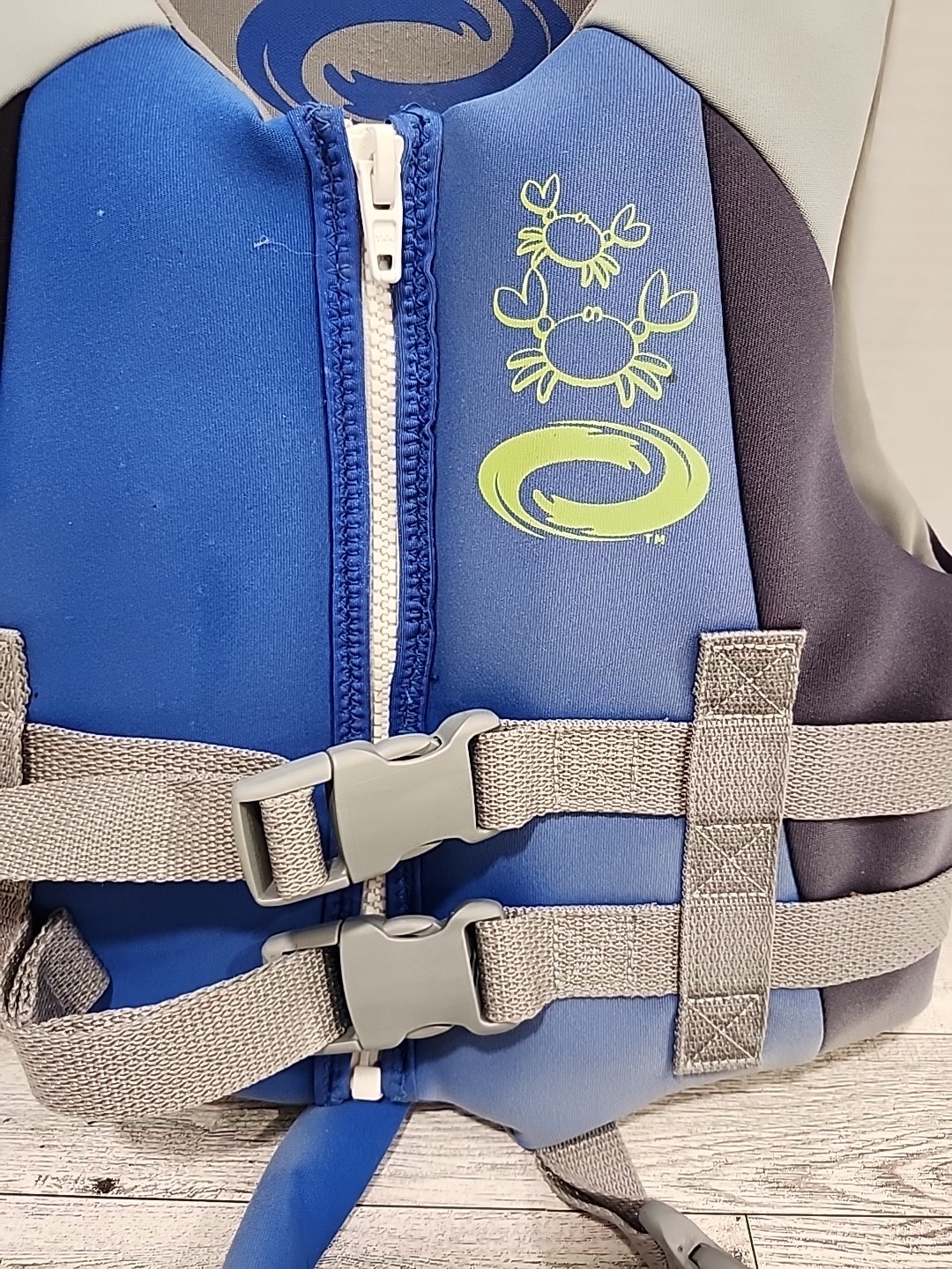 O’rageous Blue Unisex USCG Approved Water Ski Vest Life Jacket 30-50 Pounds Kids