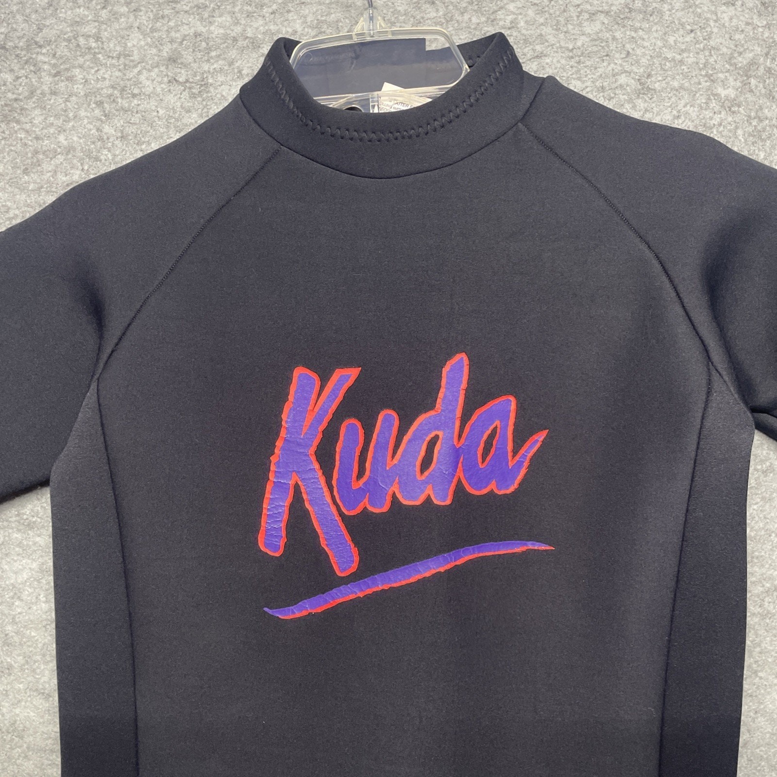 Vintage Kuda Neoprene Wetsuit Womens Medium Black Purple Shorty Springsuit EEC