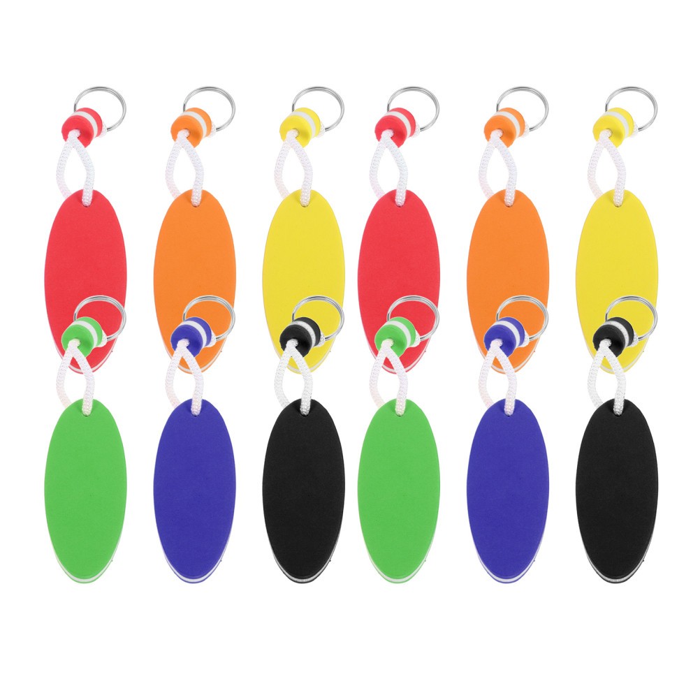12Pcs Durable Foam Surfboard Keychain Floating Buoy for Boating Outdoor Sports