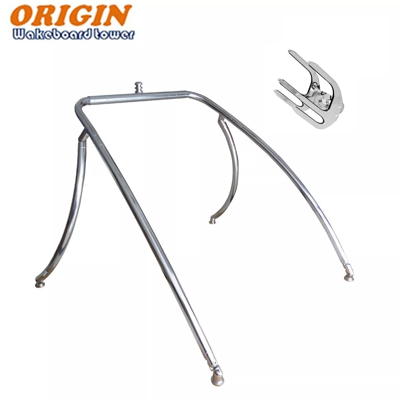 Origin Advancer Boat Wakeboard Tower Polish +QR Knee/Wakeboard Tower Rack 5Y Wy
