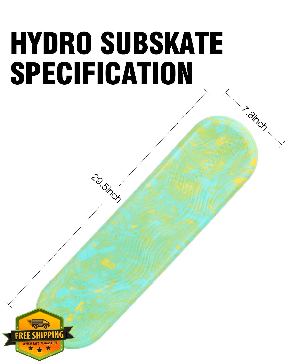 WOOWAVE Pool Surf Board Green