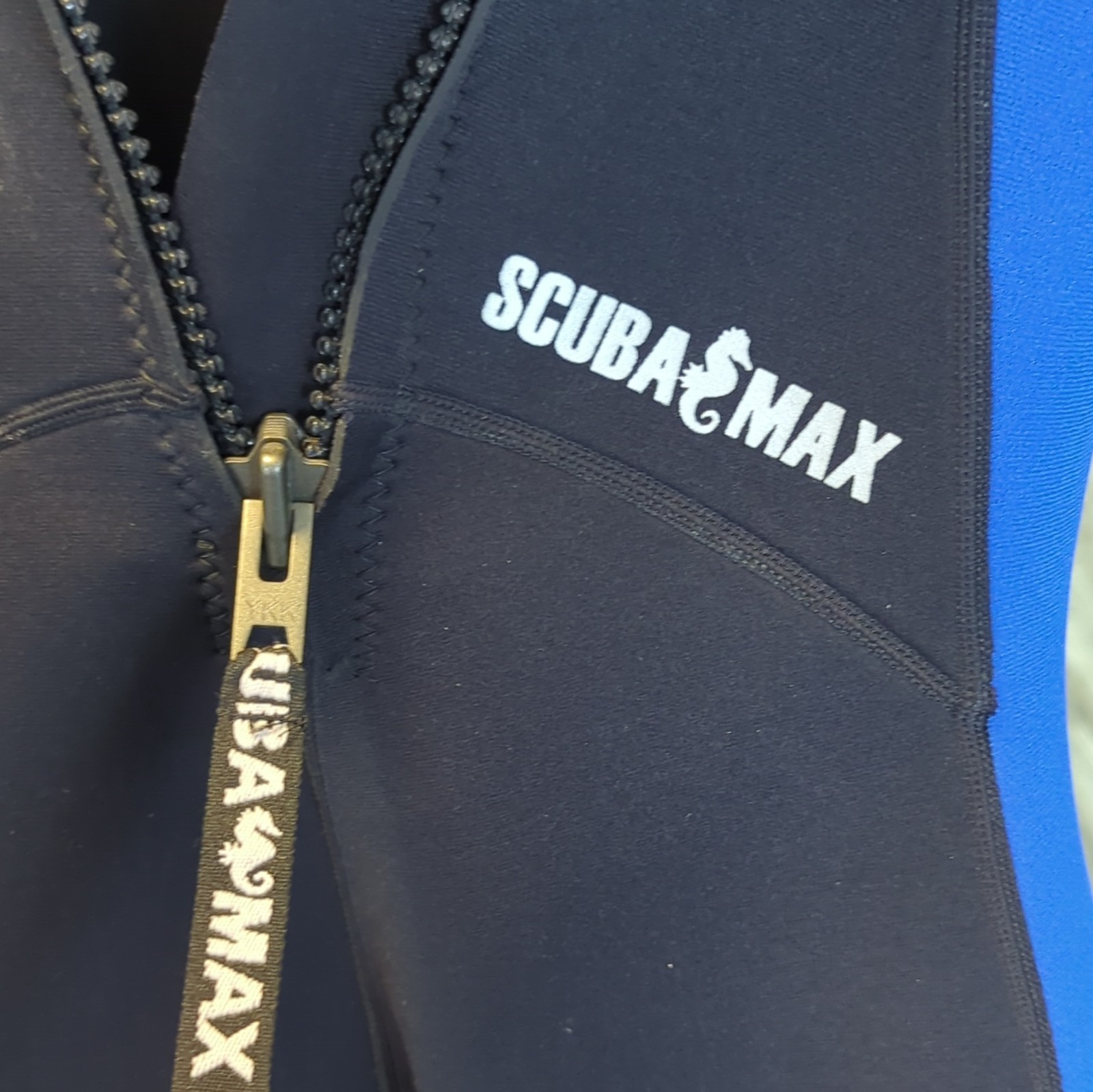 Scuba Max Youth Wetsuit 3/2mm Size 4 Blue Black Neoprene Suit Made in Thailand