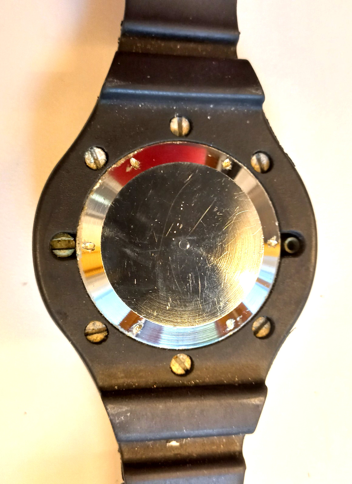VTG 70s Swiss UWATEC Wrist Depth Gauge & BOTTOM TIMER Princeton Tectonics USA