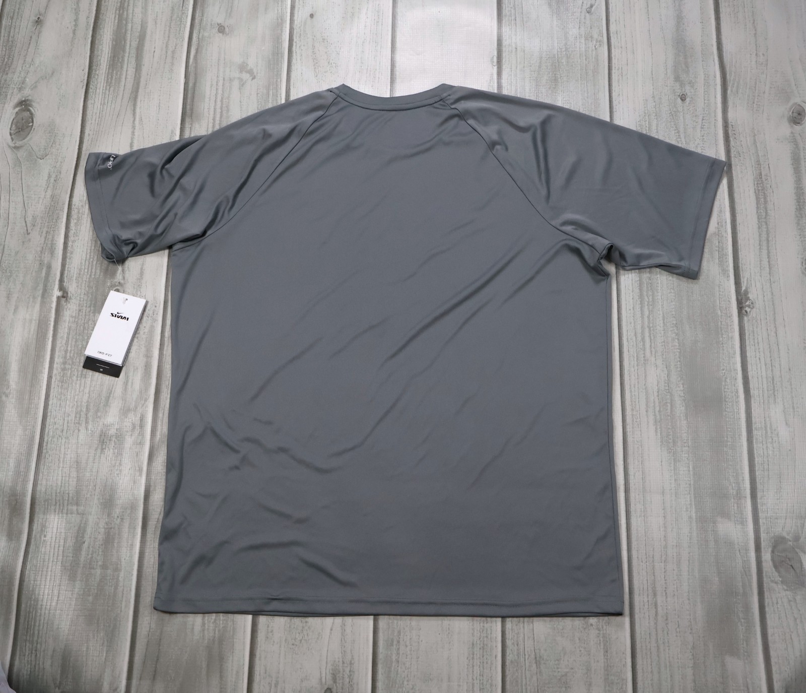 NEW Nike Swim Hydroguard Essential Men’s Dri-FIT UV Short Sleeve Top Gray UPF 40