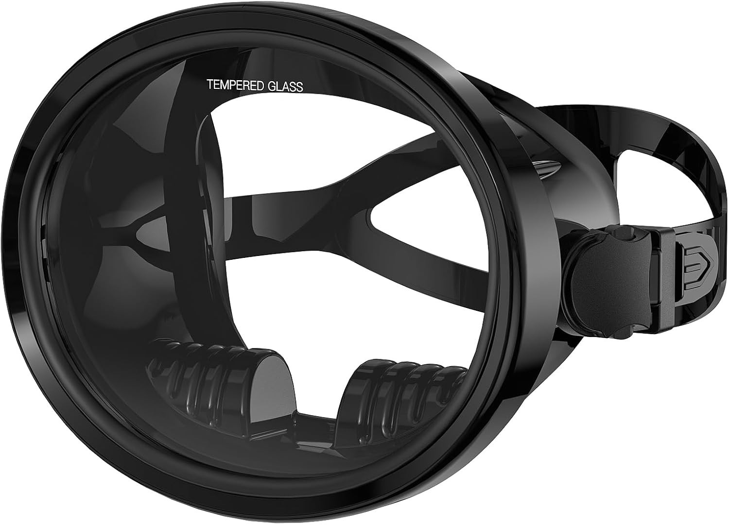 Scuba Diving Mask,Oval Tempered Glass Snorkel Mask Goggles for Underwater Vision