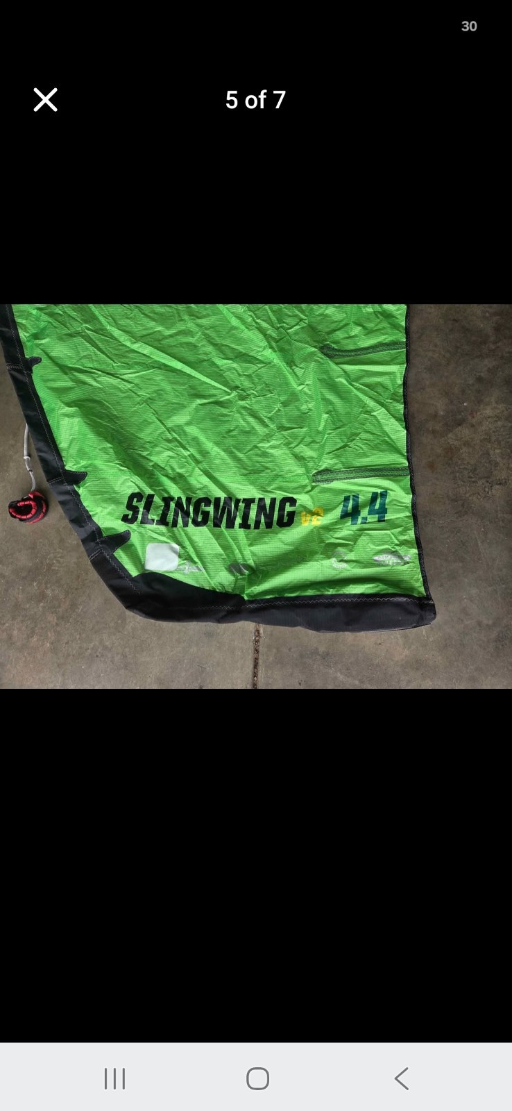 Slingshot Slingwing V2 4.4 Inflatable Wing Foil Wing w/ Bag & Leash (BRAND NEW)