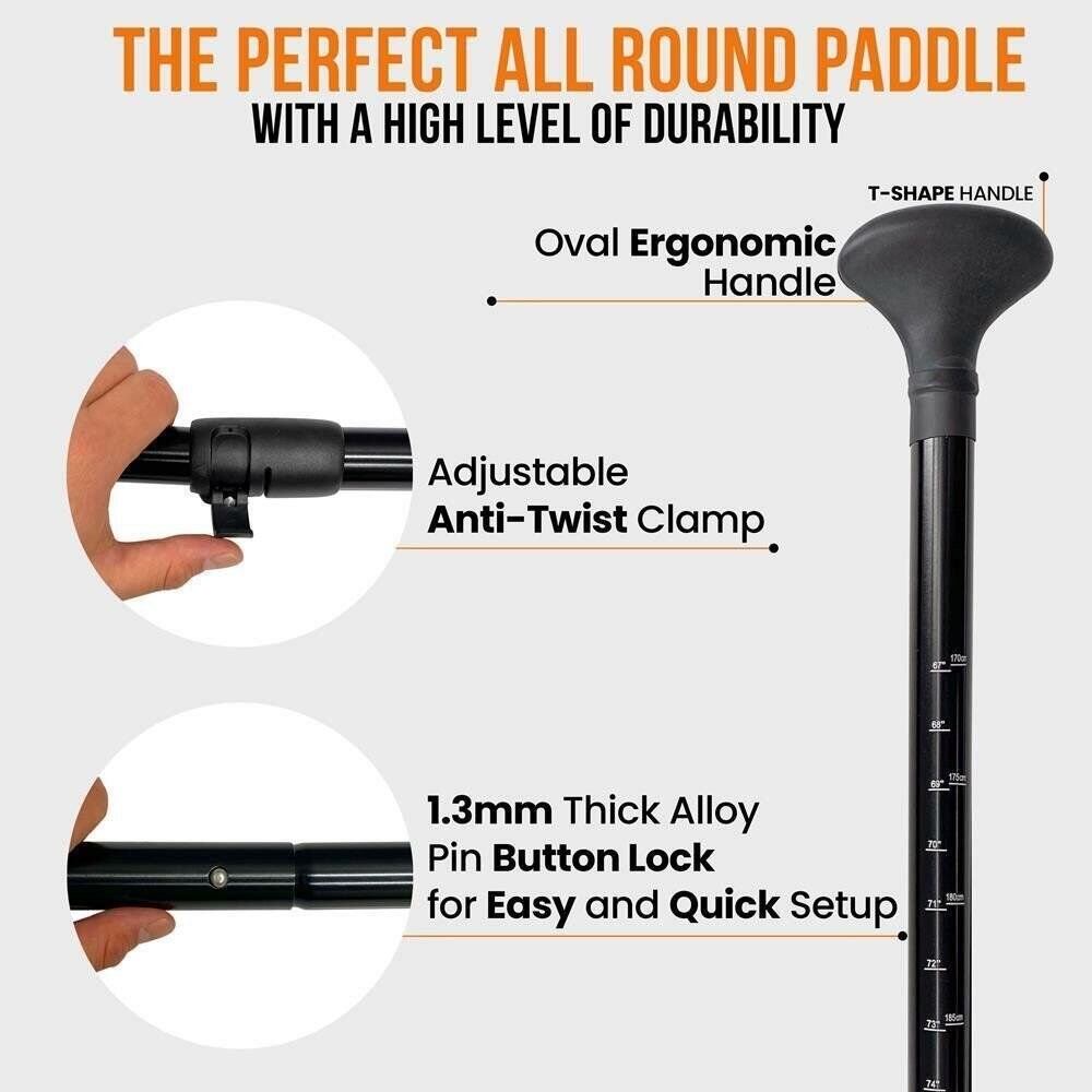 SereneLife Adjustable Paddle for Inflatable SUP Stand-Up Paddle Board SLSUPB636