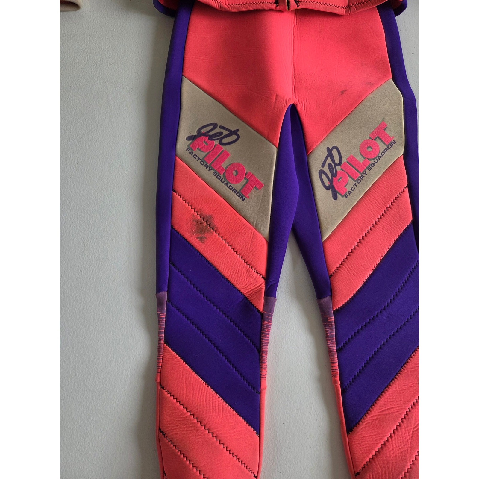 Vintage Jet Pilot Factory Squadron 2 Piece Wetsuit Set Womens 10 Made USA 90s