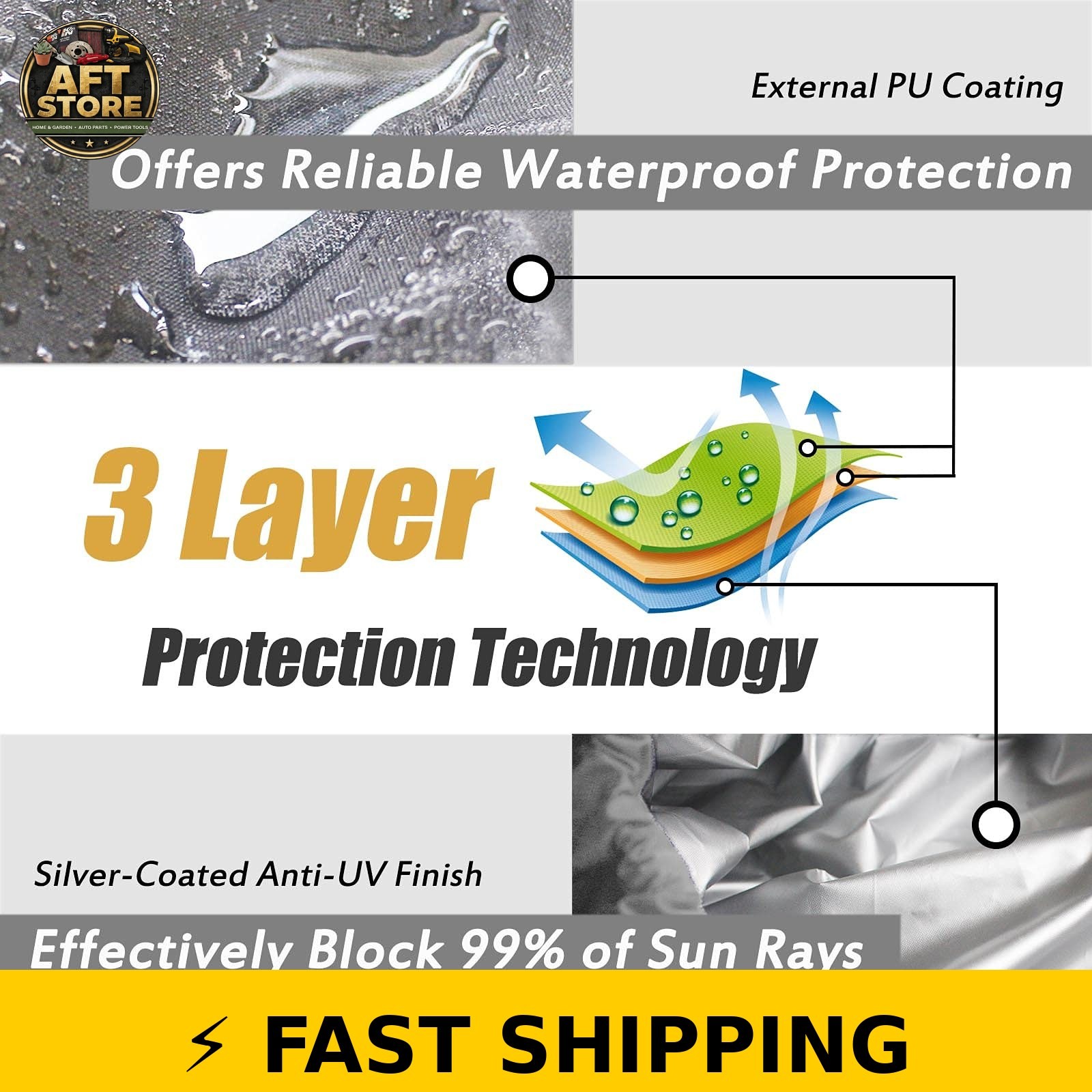 Frelaxy 420D Kayak Cover – Waterproof, Heavy Duty for 9.8-13.5ft