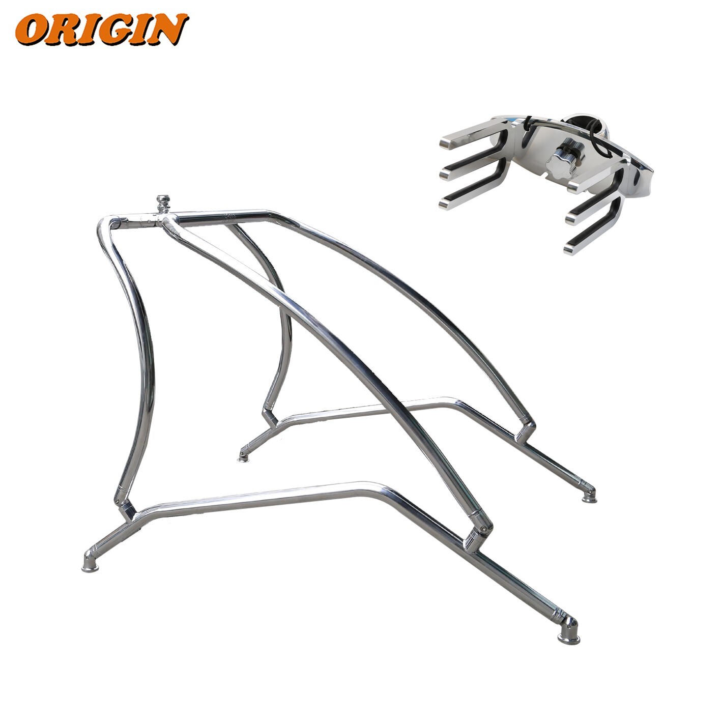 Promotion! Origin Catapult Boat Wakeboard Tower Polished + Wake Rack 5 Yrs Wty